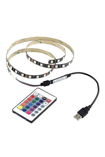 Voberry شريط إضاءة LED مع جهاز تحكم عن بعد متعدد الألوان 10 × 2 سم