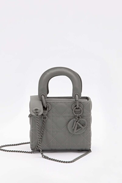 Levidor Gray Mini Chain Accessory Handbag