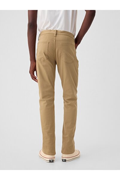 GAP Erkek Kahverengi GapFlex Slim Fit City Max Jean Pantolon