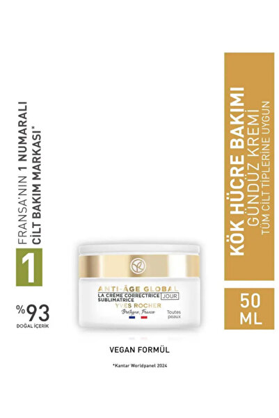Yves Rocher Kırışıklık Karşıtı ve Onarıcı Gündüz Bakım Kremi – Olgun Ciltlere...