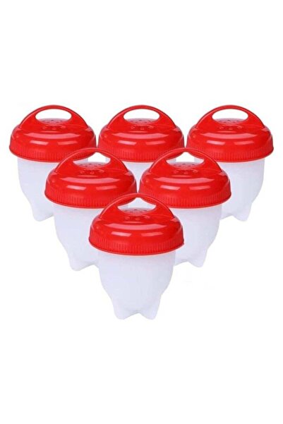 Arma 6 قطع من غلاية البيض المصنوعة من السيليكون بدون قشرة