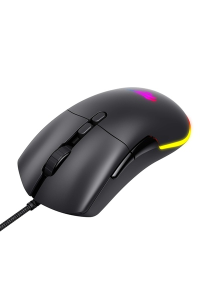 Havit Mouse de gaming, 800/1600/2400/3200/6400/12000 DPI, 1.6m, 5V, MS954, Negru