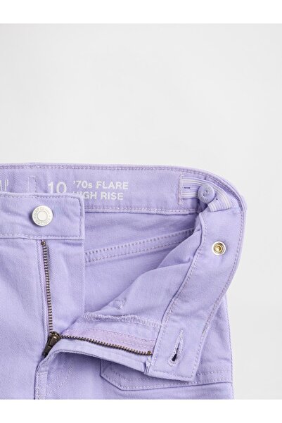 GAP Kız Çocuk Lila High Rise '70s Flare Jean Pantolon