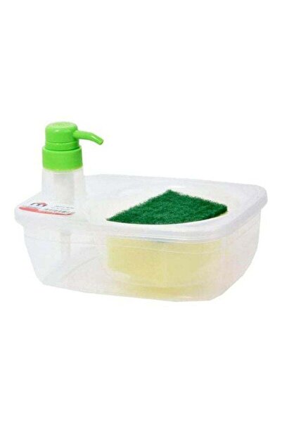 Generic Liquid Soap Dispenser With Sponge Transparent