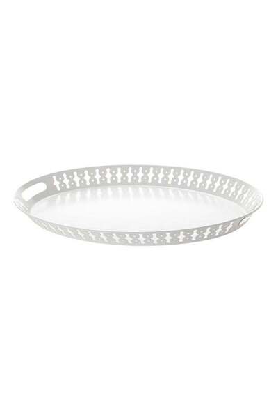 Generic Decorative Tray White 52x39centimeter