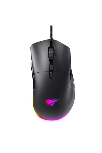 Havit Mouse de gaming, 800/1600/2400/3200/6400/12000 DPI, 1.6m, 5V, MS954, Negru