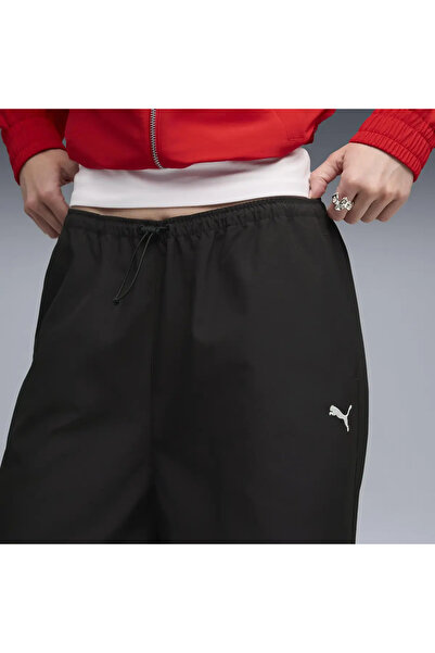 Puma WARDROBE ESS Parachute Pants Siyah Kadın Eşofman Altı
