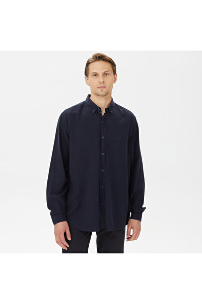 Nautica Erkek Lacivert Classic Fit Gömlek