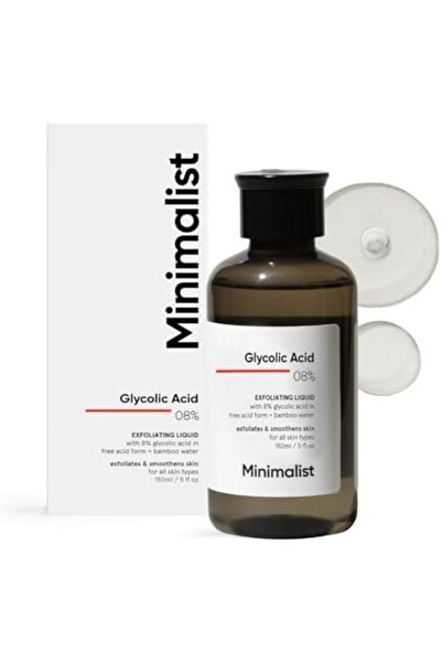 Minimalist 8% Glycolic Acid Toner For Glowing Skin | Multi-functional Exfoliating Toner With Bamboo