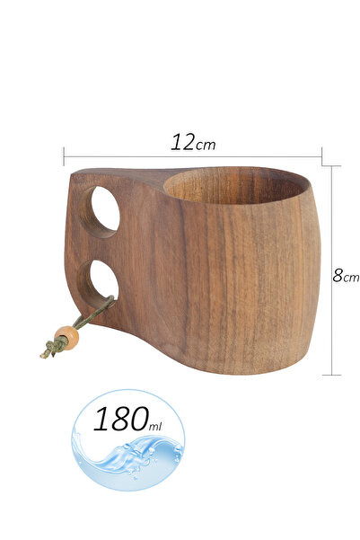 worldcamp Kök Cevizinden El Yapımı Kuksa Bardak