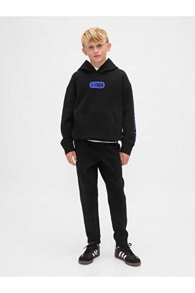 GAP Erkek Çocuk Siyah GapFit Tech Hızlı Kuruyan Eşofman Altı