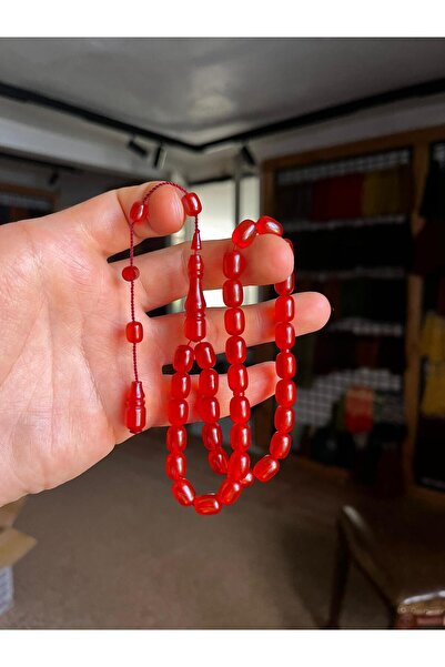 TTS TÜRK TESBİH SANATI Capsula de agățătură de culoare chihlimbar de foc