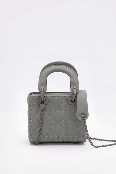 Levidor Gray Mini Chain Accessory Handbag
