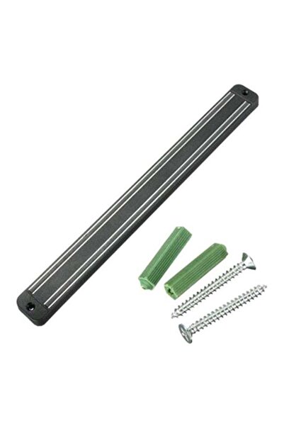 Generic Wall Mount Magnetic Knife Holder Black 33x3.4x1.5centimeter