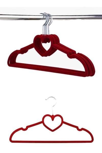 Arma طقم شماعات ملابس مخملية من 6 قطع 22×40 سم