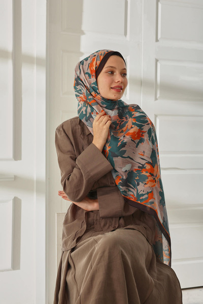 Silk Home Patterned Soft Shawl 70023-11