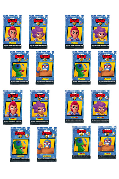 Next Plus مجموعة بطاقات التداول الرسمية من Brawl Stars Panini مكونة من 12 عبو...