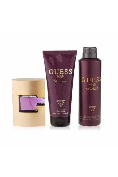 Guess Gold For Men Eau de Toilette 75 ml + Shower Gel 200 ml + Body Spray 226 ml
