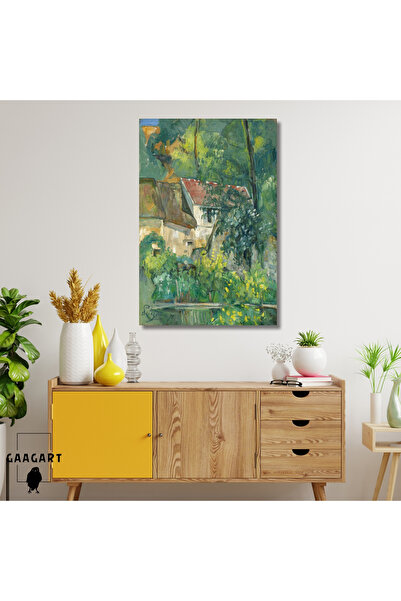 GAAGART Tekli Dikey Kanvas Tablo Ünlü Eserler Paul Cézanne House Of Pere Lacroix
