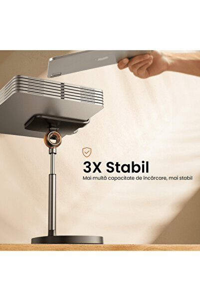 Elindor Universal Desk Phone/Tablet Holder, Adjustable, Anti-Slip, Ergonomic, 4-10 inch, Black