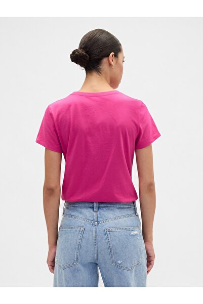 GAP Kadın Pembe Logo T-Shirt
