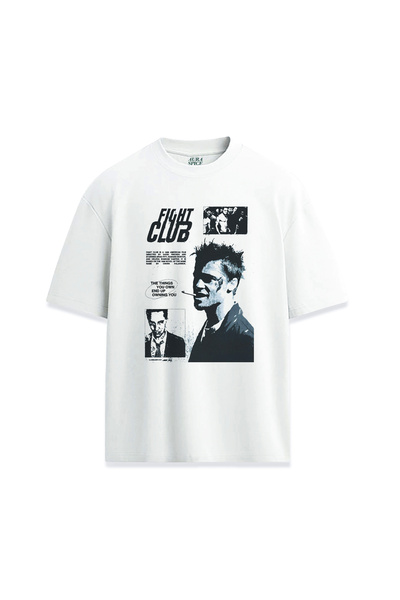 Darkia تي شيرت مطبوع بتصميم فيلم Fight Club Fight Club للجنسين