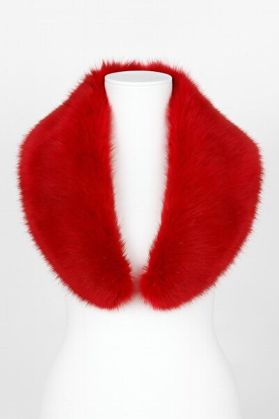 KürkZone Guler de blană detașabil, portabil, mobil, guler de blană