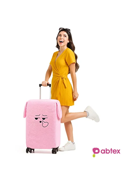 Pabtex Plush Face Patterned Suitcase Protector Case |   Add Joy to Travel