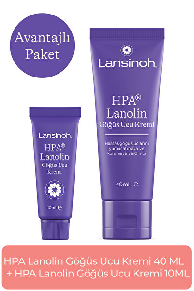 Lansinoh HPA Lanolin Göğüs Ucu Kremi Avantaj Paketi (40 ml + 10ml)