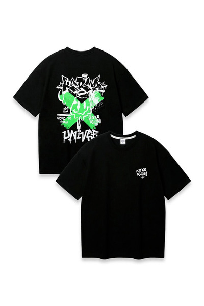 JANSO GROUP - Uni Printed Cotton Oversize T-Shirt Large Size