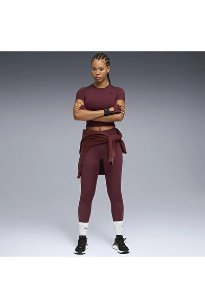 Puma W Shape Baby Tee Red Women's Crop