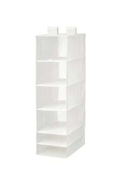 SKUBB 6 Compartments Storage White 35x45x125cm