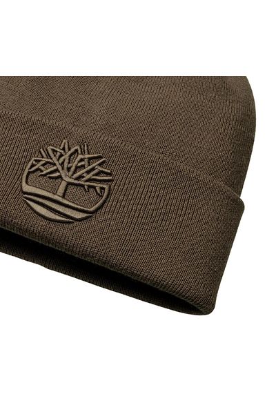 Timberland B0A65Hpbk01-R 3D Embroidery Beanie Men's Coffee