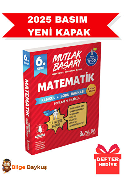Muba Yayınları Mutlak Başarı 6. Sınıf Matematik Fasikül + Soru Bankası 2025 -...