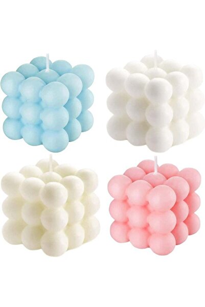 Arma Set of scented bubble candles in four different colors and scents
