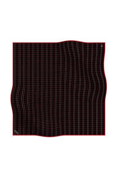 ÇİZGİ DESENLİ TWILL İPEK EŞARP