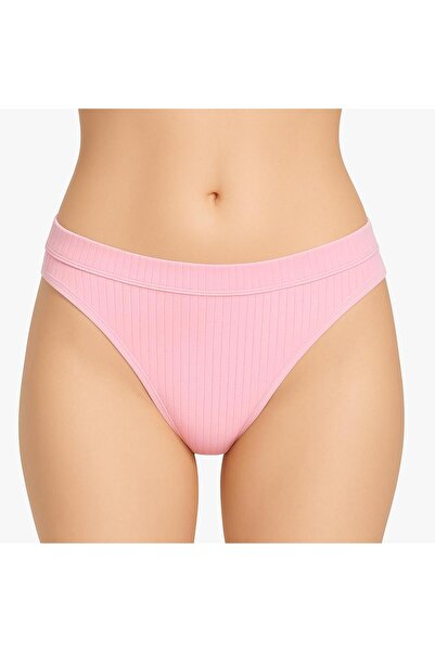 MAVİ QUMSAL Γυναικεία βαμβακερά εσώρουχα στρινγκ 5 τεμαχίων - Ροζ