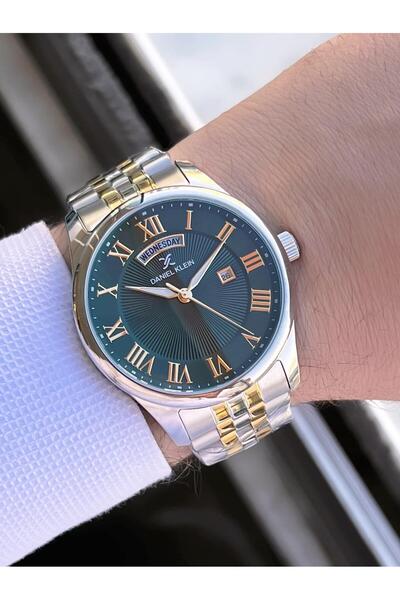Daniel Klein Roman Numeral Calendar Dial 2 Years Warranty 3 Atm Men's Wristwatch Fg.10713.5