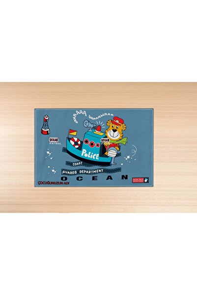 Razz Moda غطاء غداء للأولاد بنمط البحر والحيوانات المضحكة