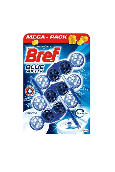 Bref Toilet Air Freshener Blue Aktiv Chloryne, 3x50 g