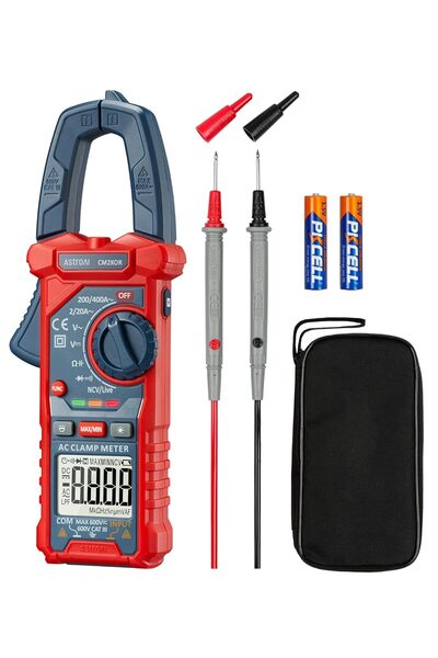 AstroAI Digital Clamp Meter Multimeter 2000 Counts Amp Voltage Tester Auto-ranging with AC/DC Voltag