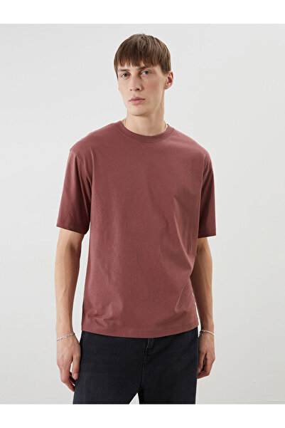 LC Waikiki Rmz Gi̇yi̇m Farkiyla Zero Roba Collar Combed Cotton Men's T-Shirt