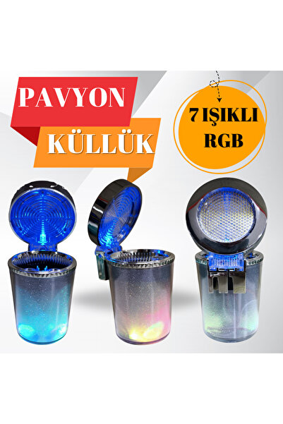 Genel Markalar AĞIR VASITA PAVYON KÜLLÜK 7 RENKLİ RGB PİLLİ KOKUSUZ İTHAL