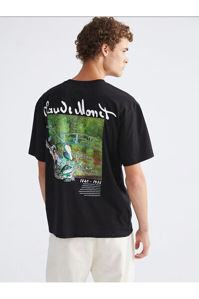 LC Waikiki تي شيرت رجالي من القطن الممشط مطبوع عليه ستايل سايلفرز زيرو روبا ي...