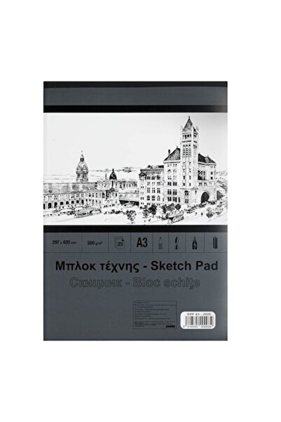 OEM Bloc Schite Asternut, A3, 25 File, Dimensiuni 29.7x42cm, Hartie 200gsm