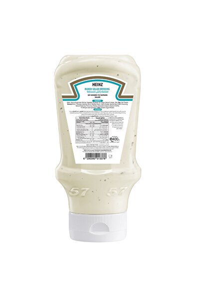 Heinz Original Ranch Salad Dressing Top Down Squeezy Bottle 400 mlCreamy Tangy Dressing for Salads