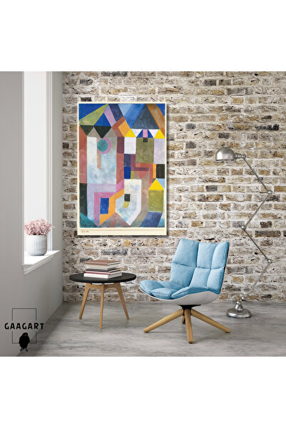 GAAGART Tekli Dikey Kanvas Tablo Ünlü Eserler Paul Klee Paul Klee Colorful Ar...