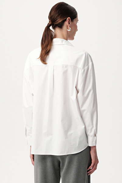 Allyco Біла сорочка з каменем, зручний крій