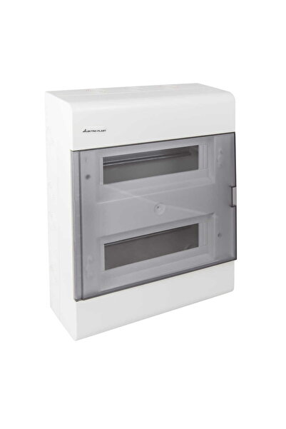 shumee Tablou de distribuție modular 2x12, montare aparentă, transparent N+PE...