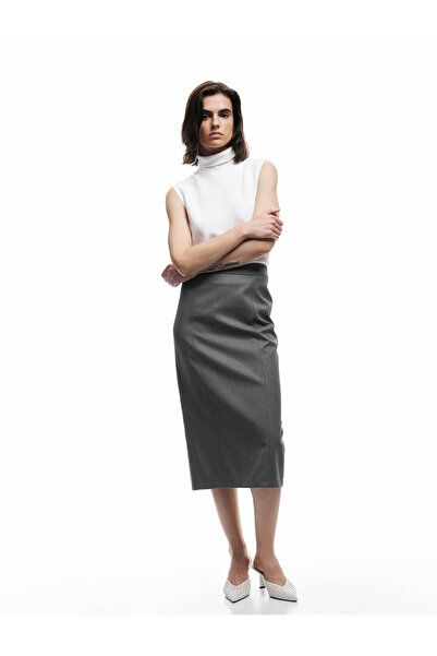 Koton Fusta gri pentru femei 6Wak70019Uw